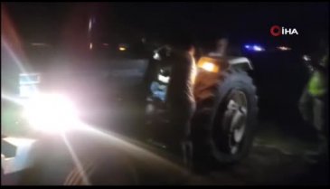 Van'da otomobil traktöre çarptı: 1 ölü, 3 yaralı