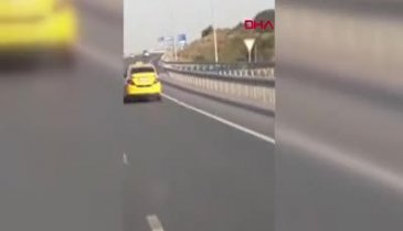 İstanbul'da trafikte akıl almaz görüntü!
