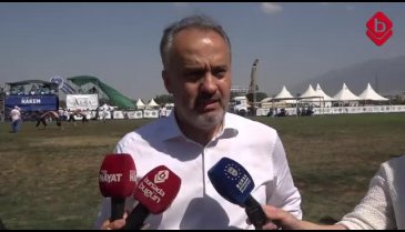Bursa'da Softaoğlu Mehmet Pehlivan Yağlı Güreşlerinde final günü