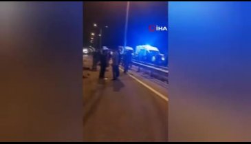 Bursa'da kontrolden çıkan araç takla atarak ters döndü! Yaralılar var