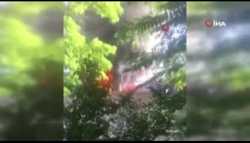Bursa'da binanın çatısında yangın çıktı! Kısa sürede kontrol altına alındı
