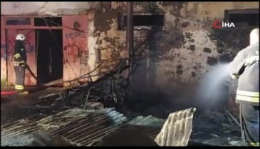 Erzurum'da yangından kedisini kurtarmak isteyen küçük kız duygulandırdı