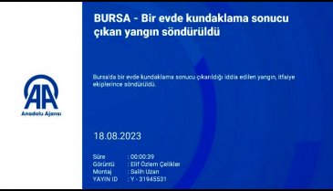 Bursa'da bir evde kundaklama sonucu yangın çıktı!