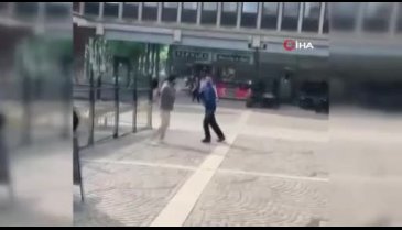 Kur'an-ı Kerim yakan provokatör sokak ortasında dayak yedi