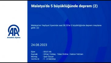 Malatya'da deprem