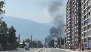 Bursa'da çöplük alanda yangın çıktı!