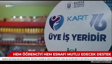 Bursa Büyükşehir'den 50 bin çocuğa, 50 milyon liralık destek çeki