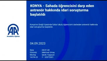 Konya'da küçük çocuğa antrenöründen dayak!