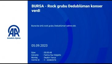 Rock grubu Dedublüman Bursa'da konser verdi