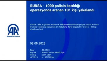 Bursa'da 3'ü FETÖ üyesi 101 kişi gözaltına alındı