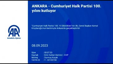 Kılıçdaroğlu Cumhuriyet Halk Partisi 100. Yıl Etkinliklerinin ilkine katıldı