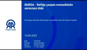 Bursa'da motosiklet devrildi, sürücü bariyerlere çarparak öldü