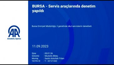 Bursa'da okul servisleri denetlendi