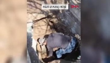 Diyarbakır'da mezarlıkta tepki çeken görüntü!