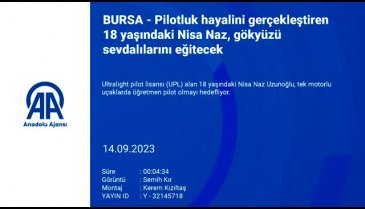 BUÜ öğrencisi Nisa Naz'ın, hedefi öğretmen pilot olmak