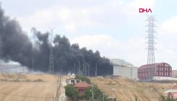 İstanbul Silivri'deki fabrika yangını söndürüldü! 1 gözaltı