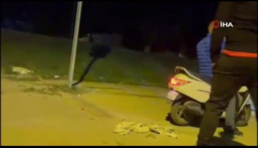 Bursa'da alkollü sürücü motosikletten düştü! Ekiplere zor anlar yaşattı