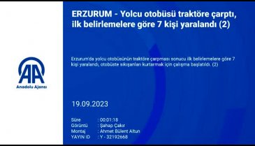 Erzurum'da yolcu otobüsü ve traktör çarpıştı: Ölü ve yaralılar var
