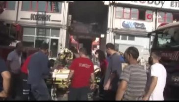 İstanbul'da bir iş yerinde yangın çıktı!