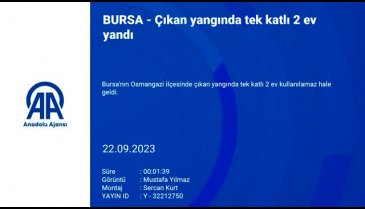Bursa'da tek katlı 2 ev yangında kullanılamaz duruma geldi!