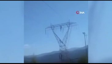 Karabük'te beşinci defa yüksek gerilim hattına tırmandı! Akıma kapılan şahıs ağır yaralandı