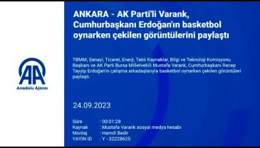 Cumhurbaşkanı Recep Tayyip Erdoğan'ın basketbol performansı