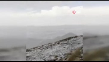 Palandöken'de kar beklenirken dolu sürprizi