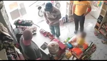 Bebeğini taciz ettiğini öne sürdüğü yaşlı adamı darp etti