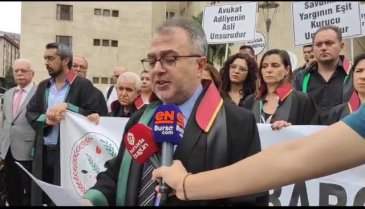 Bursa Barosu'ndan basın açıklaması: Avukata şiddete son