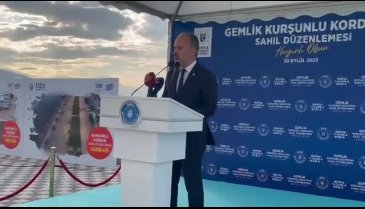 Bursa Büyükşehir'den Gemlik Kurşunlu'ya yeni kordon