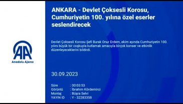 Devlet Çoksesli Korosu, 100. yıla özel eserler seslendirecek