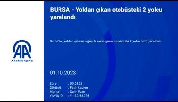 Bursa'da otobüs yoldan çıktı!