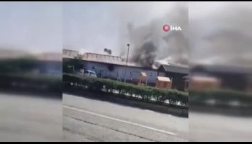 Bursa'da mobilya imalathanesinde yangın çıktı!