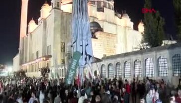 İstanbul'da Filistinlilere destek gösterisi