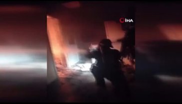 Şanlıurfa'da gaz sıkışması sonucu bir evde yangın çıktı