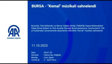 Bursa'da "Kemal" müzikali sahnelendi