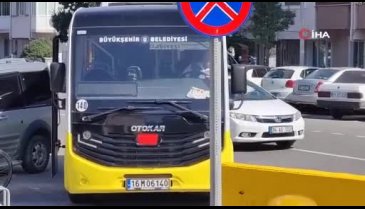 Bursa'da otobüs şoföründen örnek davranış