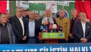 Bursa Kent Konseyi, Filistin için bir araya geldi