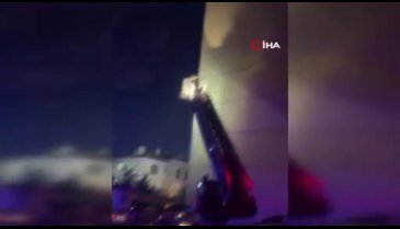 Ankara'da 10 katlı binada korkutan yangın