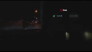 Bursa'da canlı yayın yaparken kazaya şahit oldular!