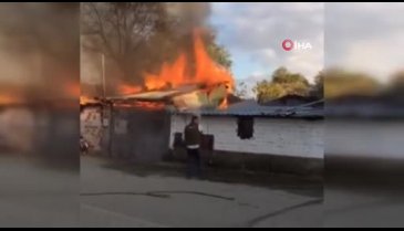 Bursa'da bahçede yaktıkları ateş eve sıçradı