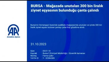 Bursa'da 300 bin liralık ziynet eşyanın bulunduğu çanta mağazada unutuldu!