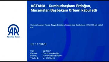 Cumhurbaşkanı Erdoğan Macaristan Başbakanı Viktor Orban'ı kabul etti