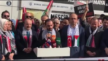AK Parti Bursa'dan Filistin'e destek yürüyüşü -2