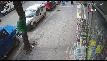 Bursa'da mağaza önündeki ısıtıcıyı çaldı