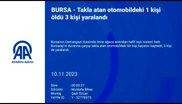 Bursa'da otomobil takla attı! 1 ölü, 3 yaralı