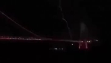 İstanbul'da Yavuz Sultan Selim Köprüsü'ne yıldırım düştü