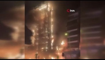 Bursa'da 10 katlı işyerinde büyük yangın