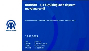 Burdur'da deprem oldu