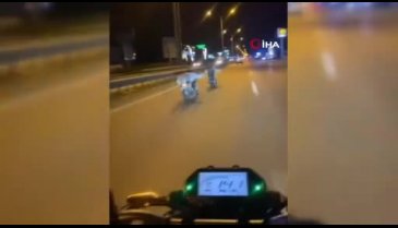 Bursa'da motosikletle ölümüne yarış